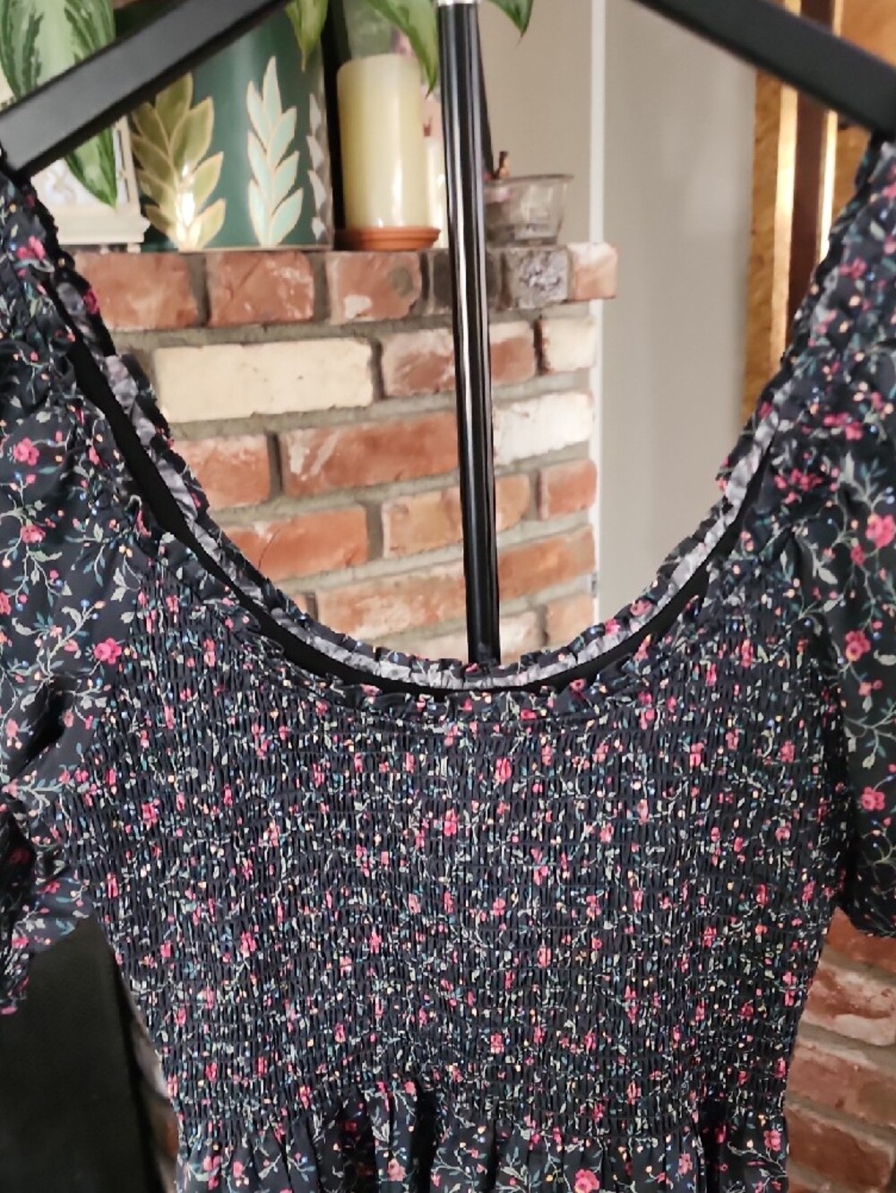 Hill House Home Louisa Nap Dress Florentine Ditsy Forest Floral Smocked Midi - Picture 5 of 14